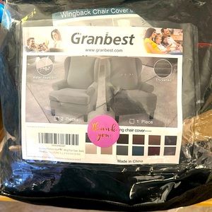 BLACK Granbest Wingchair cover. New